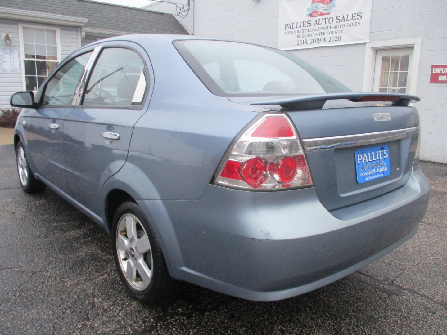 2008 BLUE Chevrolet Aveo LT 4-Door (KL1TG56628B) with an 2.2L L4 DOHC 16V engine, AUTOMATIC transmission, located at 540a Delsea Drive, Sewell, NJ, 08080, (856) 589-6888, 39.752560, -75.111206 - Photo#4